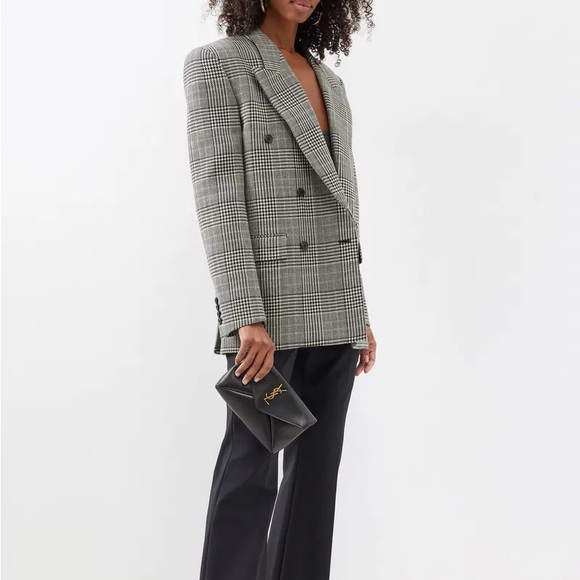 SAINT LAURENT CASSANDRE LEATHER CLUTCH - Picture 14 of 14